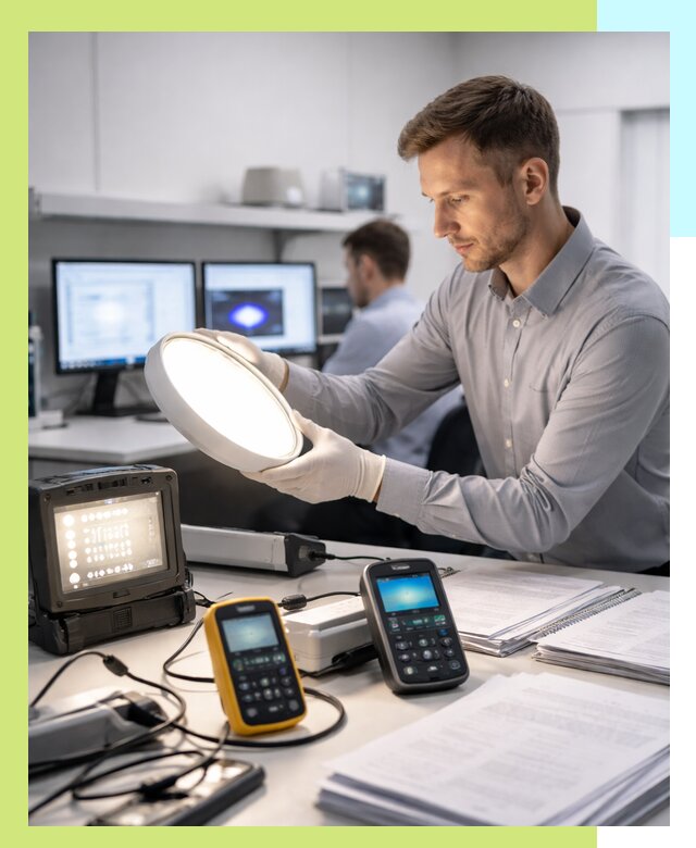 Сертификация светильников в Дальнереченске: испытания и оформление