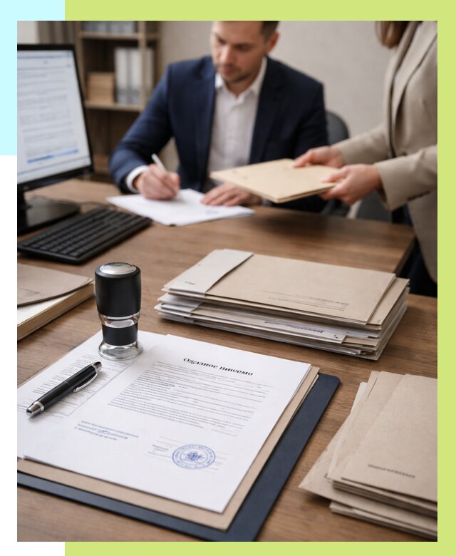 Отказное письмо для таможни в Дальнереченске от 3057 р, Алешин-Длн