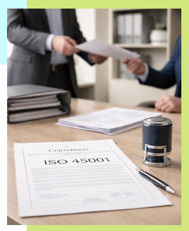 Сертификат ISO 45001 в Дальнереченске под ключ от 45855 р. | Алешин-Длн